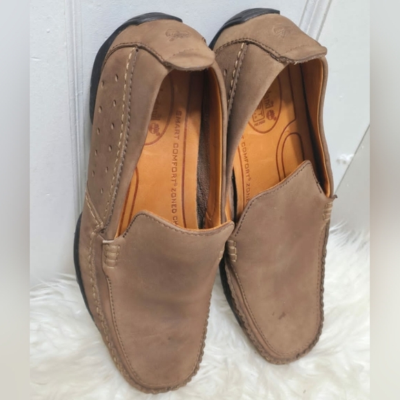 Timberland Smart Comfort Brown Leather Loafer Driving🌴 Shoe Mens Size 10.5M - Picture 10 of 10